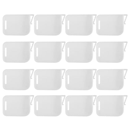 16-Count Durable Translucent Anti-Fall Adjustable Fridge Drawer Dividers, Clear Plastic Refrigerator Organizer Bins, Portable Storage Baskets for Bottles & Cans (16-Pcs Combination Set)