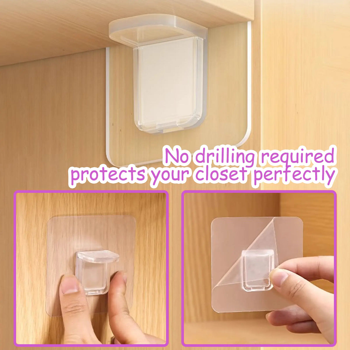 16 Counts Shelf Support Pegs, Self-Adhesive Bracket without Punch, Strong Partition Pin for Kitchen Cabinet Clapboard Bookcase