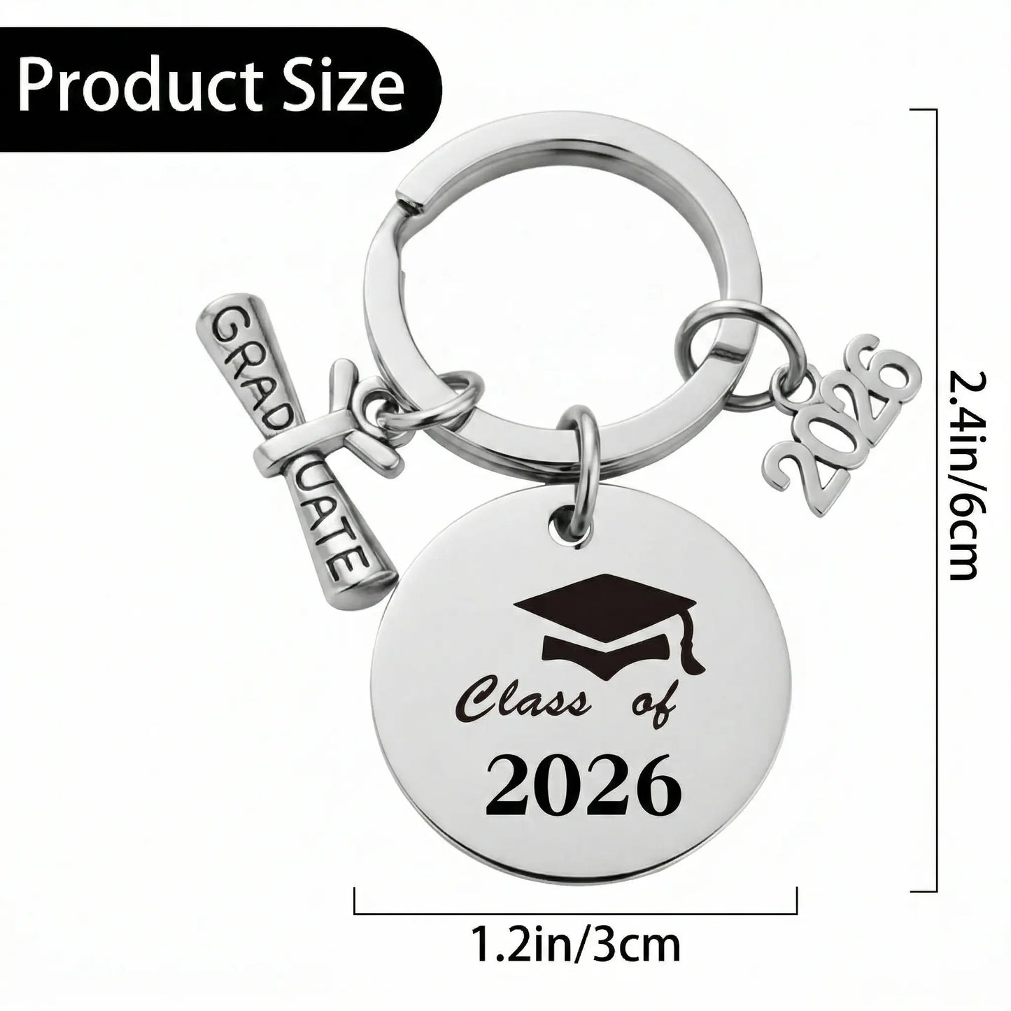 Graduation Gifts for Him Her Class of 2026 Graduation Keychain Grad Gifts Women Men Daughter Son High School College